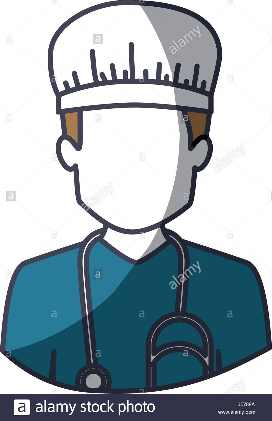 899x1390 Color Silhouette And Thick Contour Of Half Body Of Faceless Male