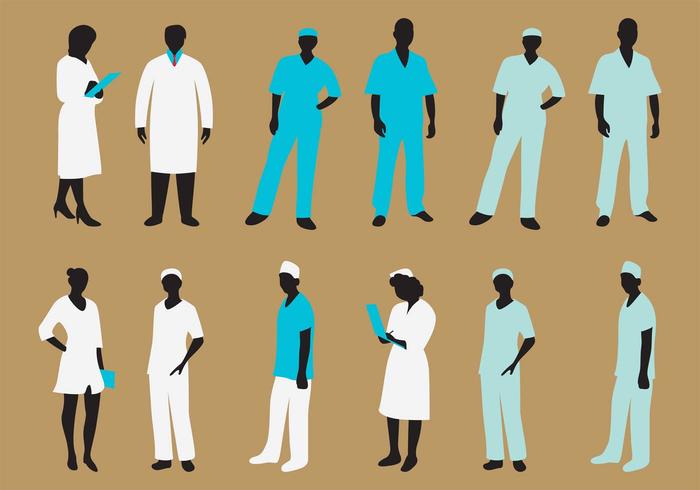 700x490 Vector Nurse Silhouette