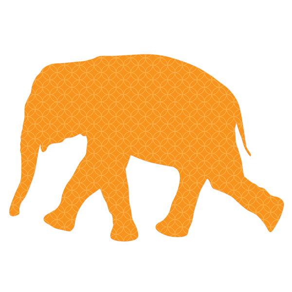 600x600 Elephant Silhouette