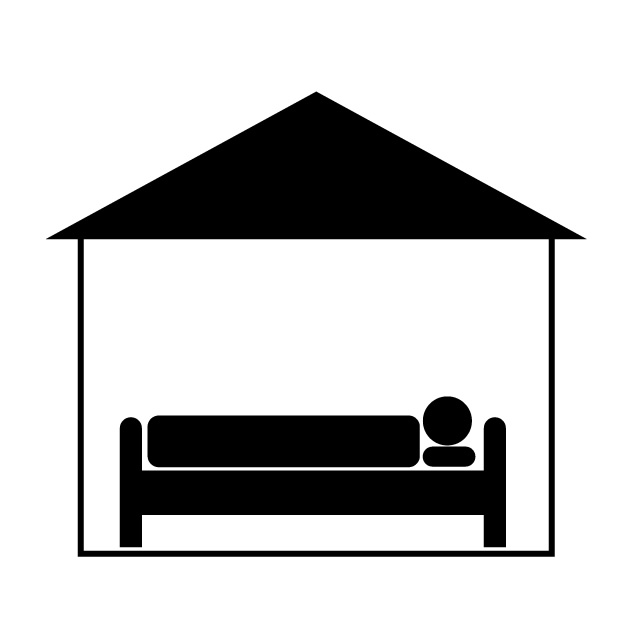 640x640 Home Bedridden Nursing Care Free Icon Mark Illustration