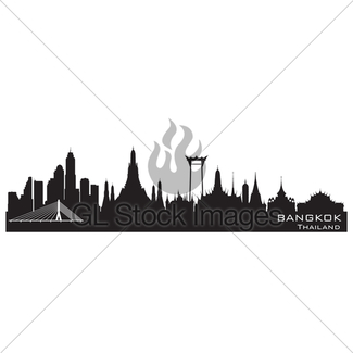 325x325 Doha Qatar City Skyline Vector Silhouette Gl Stock Images