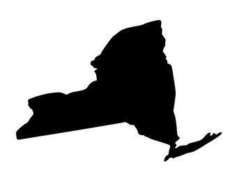 340x270 Ny State Silhouette Etsy