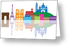 226x170 Paris City Skyline Silhouette Color Illustration Photograph By Jit Lim