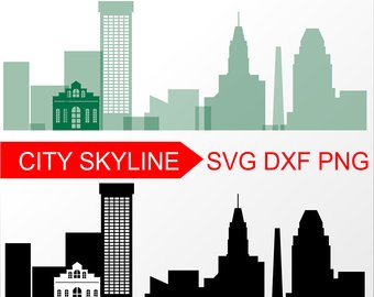 340x270 Skyline Drawing Etsy