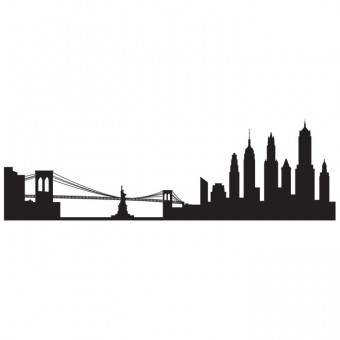 Ny Skyline Silhouette Stencil at GetDrawings | Free download