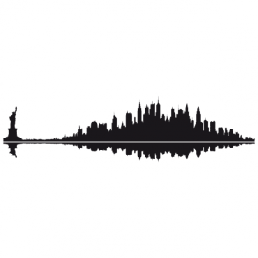 370x370 Sticker Skyline New York Cuadernos Arlette