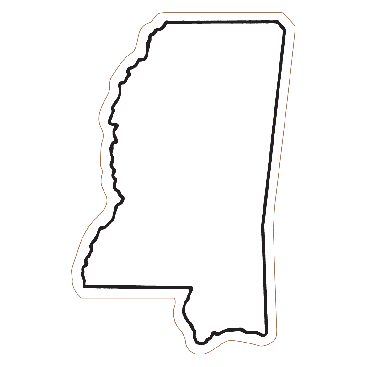 1170x1170 State Of Mississippi Clipart