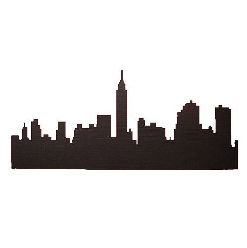 498x500 New York City Silhouette Cutouts For Side Walls Back Lit