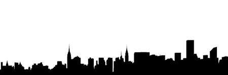 450x149 York City Skyline Outline