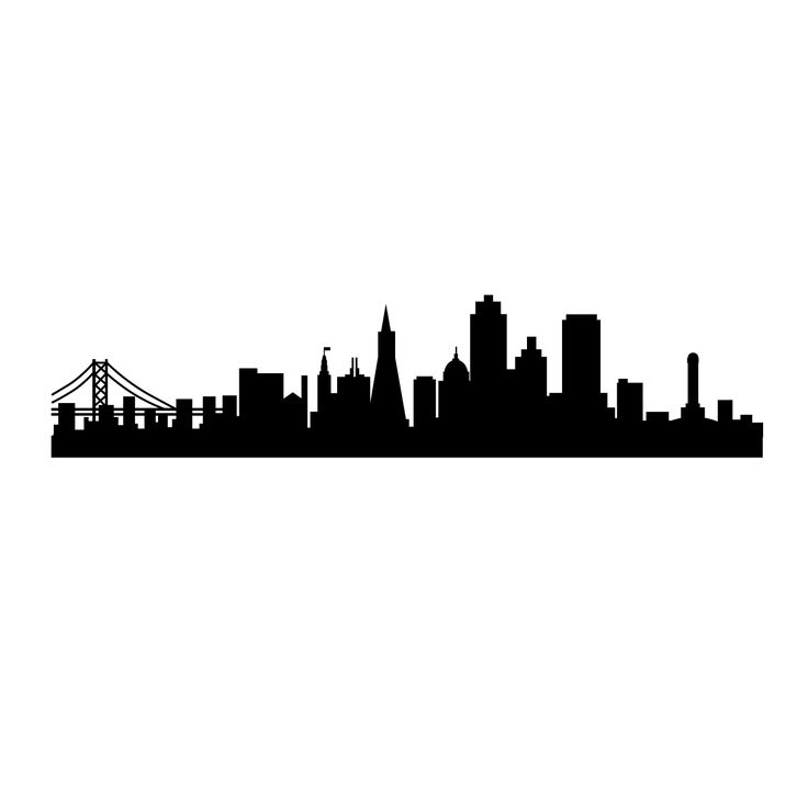 736x736 San Francisco Skyline Clipart