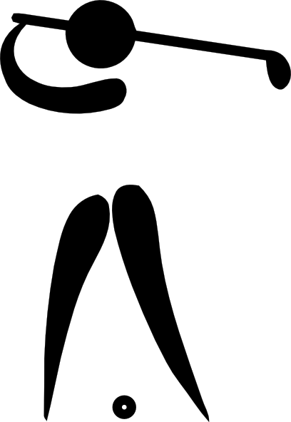 408x592 Lady Golfer Silhouette Clipart