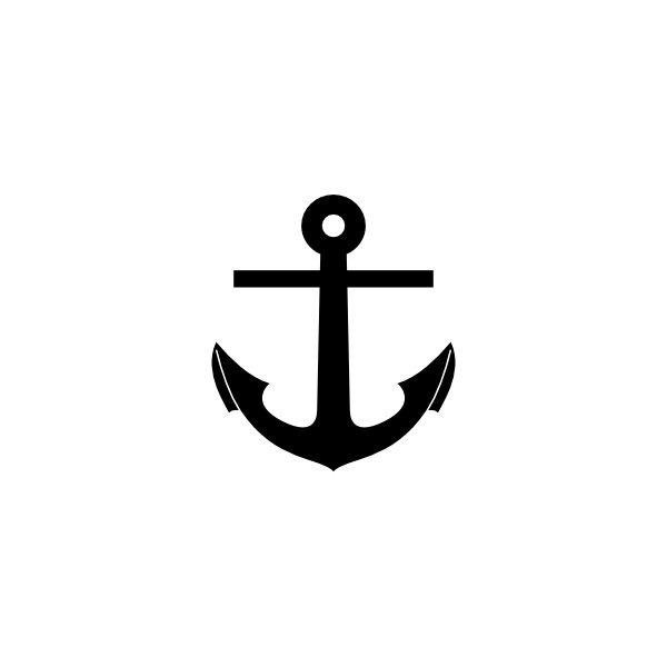600x600 Anchor Silhouette Clipart