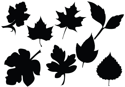 500x350 Foliage Silhouette Clipart