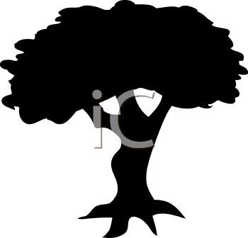 350x336 Oak Tree Silhouette Clipart Panda