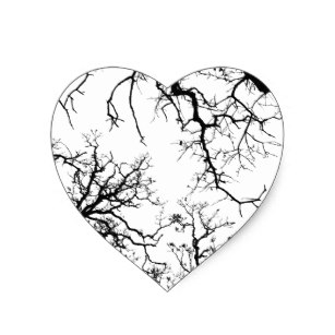 307x307 Oak Tree Silhouette Stickers Zazzle