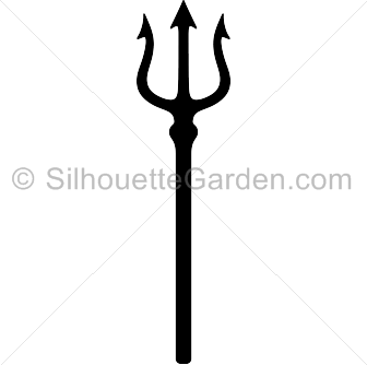336x334 Trident Silhouette Clip Art. Download Free Versions Of The Image