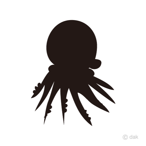 480x480 Free Octopus Silhouette Cartoon Amp Clipart Amp Graphics [Ii]
