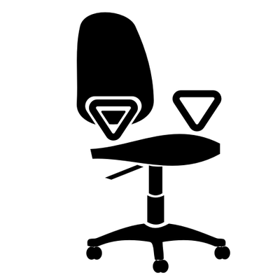 400x400 Office Chair, Clip Art