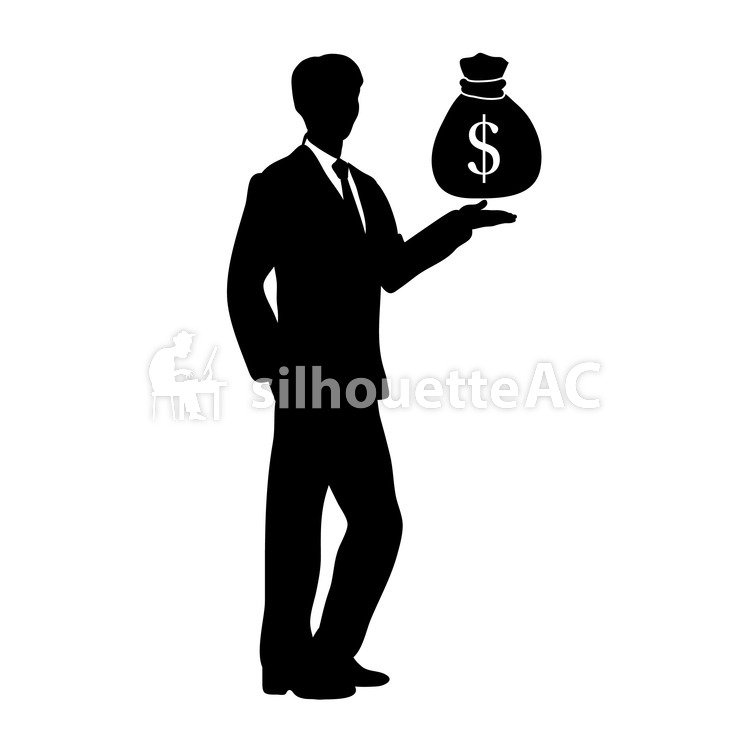 750x750 Free Silhouette Vector Office Worker, Suit