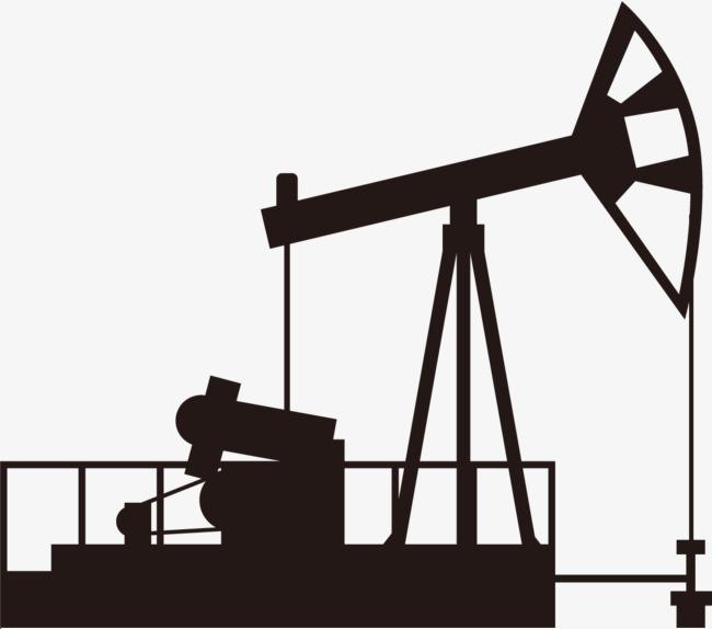 650x574 Oilfield Derrick Silhouette, Heavy Industry, Petrochemical