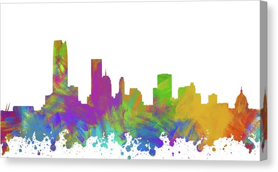 546x337 Oklahoma City Skyline Canvas Prints