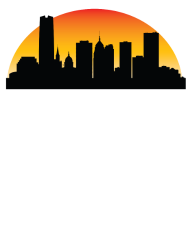 190x228 Sunset Skyline Silhouette Of Oklahoma City Ok By Awesome Shirts