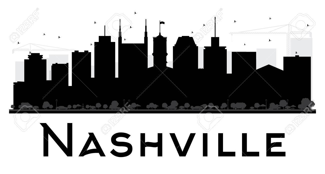 1300x697 Nashville Skyline Silhouette