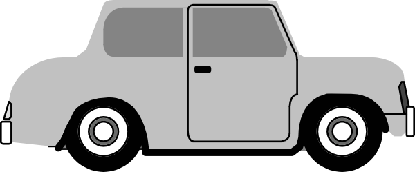 600x249 Cartoon Car Vector Side
