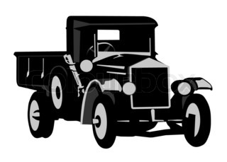 320x229 Modern And Vintage Cars Silhouettes Collection Stock Photo