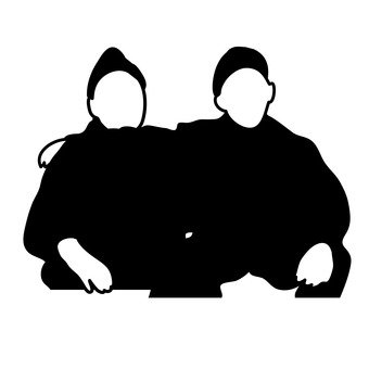 340x340 Free Silhouette Vector Elderly People, Elderly