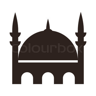 320x320 Six Black Silhouettes Of Arabian Cityscapes With Towers