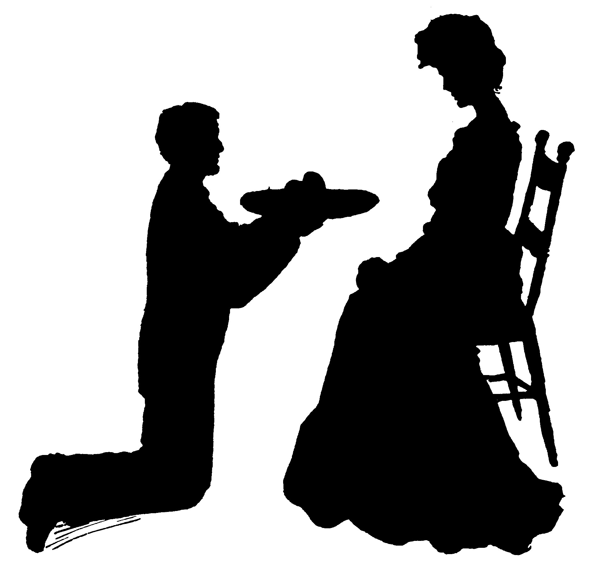 1884x1802 Old Fashion Silhouette Clipart