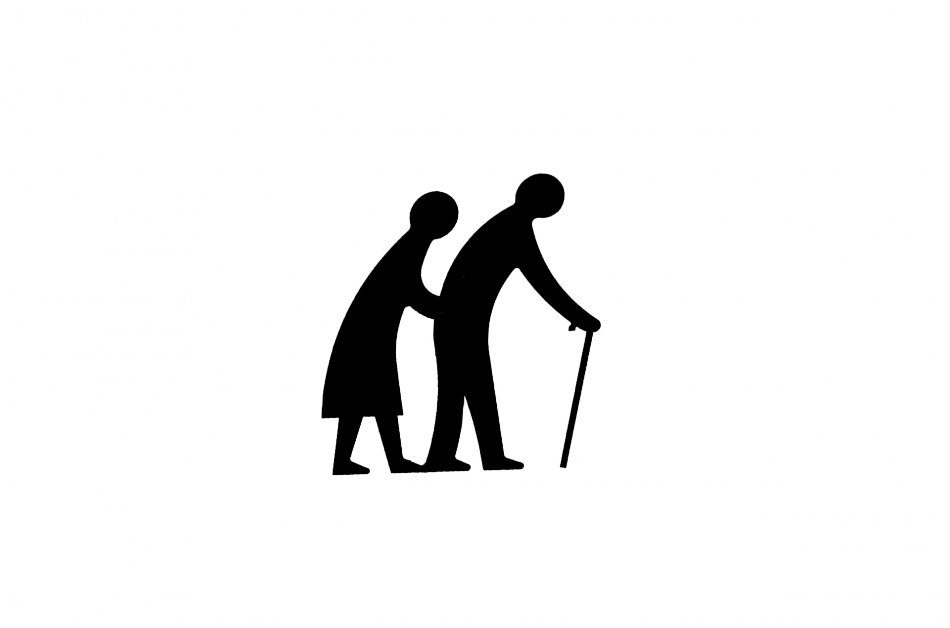 1920x1271 Silhouette Of Old People Free Stock Photo