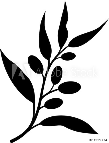 382x500 Olive Branch Silhouette