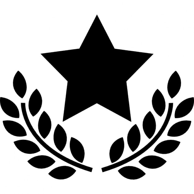 626x626 Award Star With Olive Branches Icons Free Download