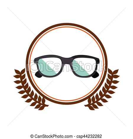 450x470 Colorful Silhouette Circle With Decorative Olive Branch