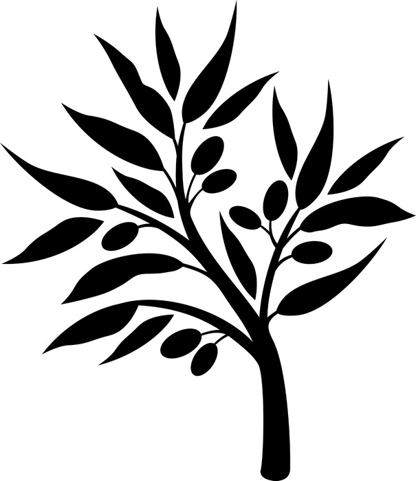 605x700 Olive Tree Silhouette Sticker We Live To Change