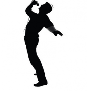 288x302 Singer Silhouette Clipart