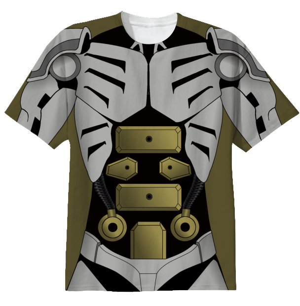 608x621 Shop One Punch Man Genos Body Gold Cotton T Shirt By Smylekith