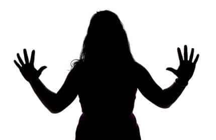 430x279 Image Of Woman's Silhouette With Open Hands