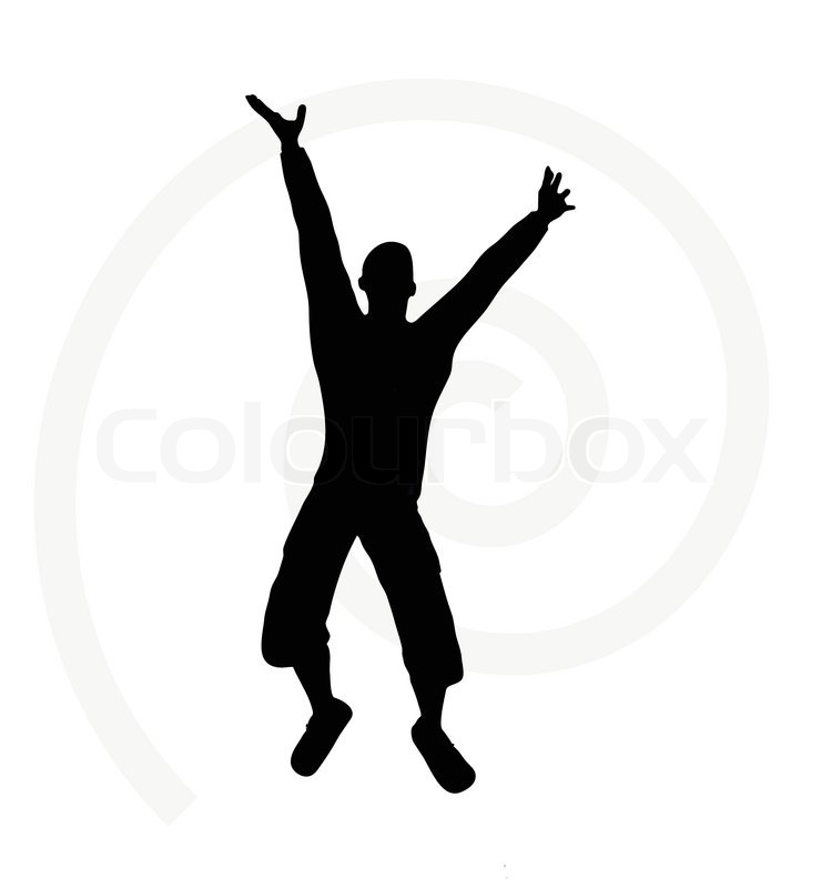 740x800 Illustration Of Senior Climber Man Silhouette Isolated On White