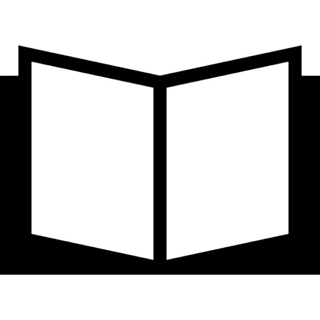 626x626 Open Book Variant With Silhouette Icons Free Download