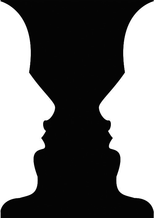 Optical Illusion Silhouette at GetDrawings | Free download