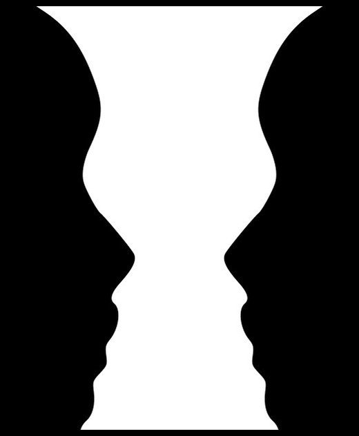 Optical Illusion Silhouette at GetDrawings | Free download