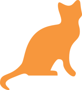276x300 Orange Cat Silhouette Clip Art