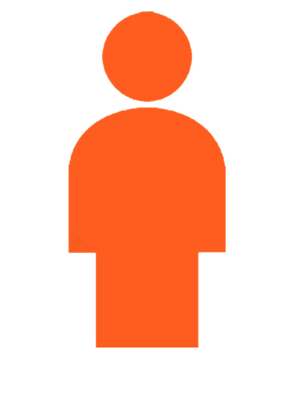 600x800 Man Silhouette Toilet Style Orange Stickers By Svatopluc Redbubble