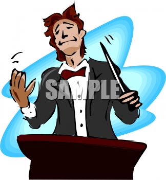 324x350 Orchestra Conductor Smiling