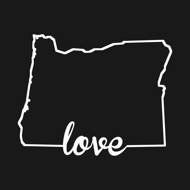 630x630 Oregon Love State Silhouette
