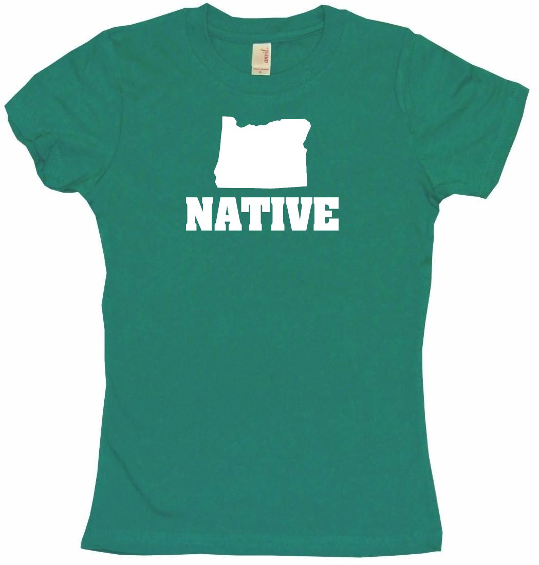 1049x1100 Oregon Silhouette Native Womens Tee Shirt Pick Size Color Petite