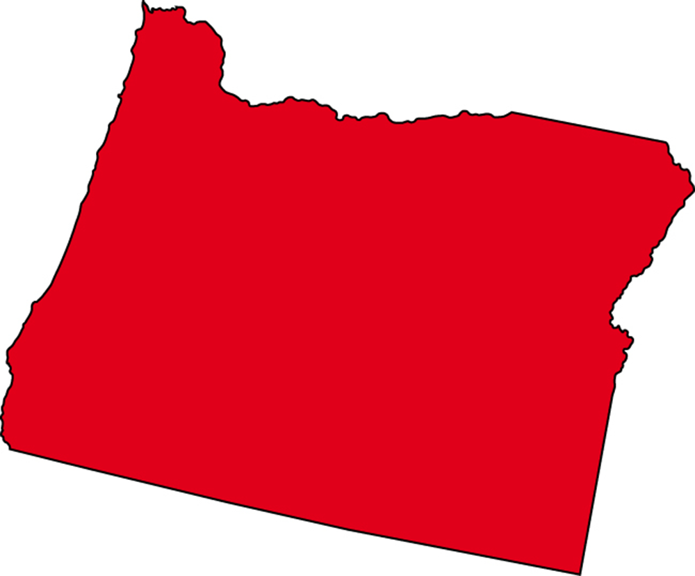 1000x828 Oregon State Map With Cities